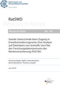 RatSWD Research Note